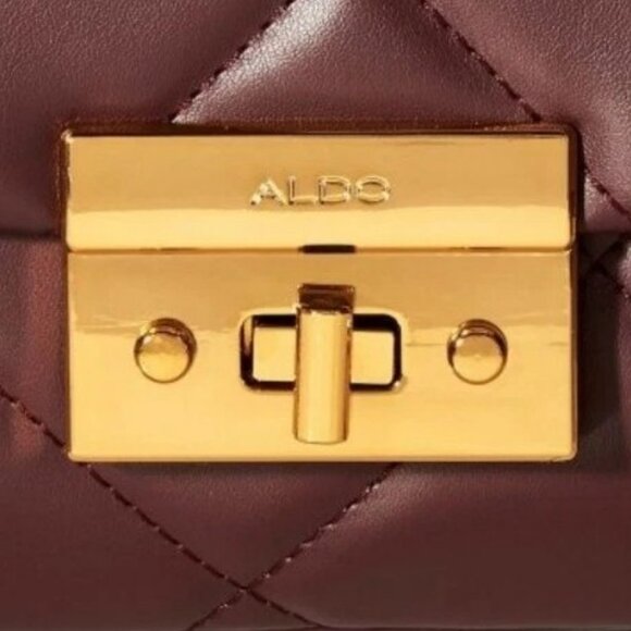 ALDO Quilted Double Chained Cross Body Bag - Picture 5 of 6